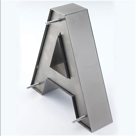 1 thick fabricated metal letters|stainless steel sign fonts.